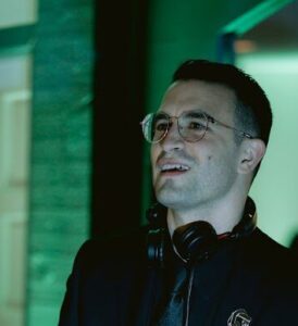High-quality Chicago DJ performing at an event, creating an energetic atmosphere for guests.